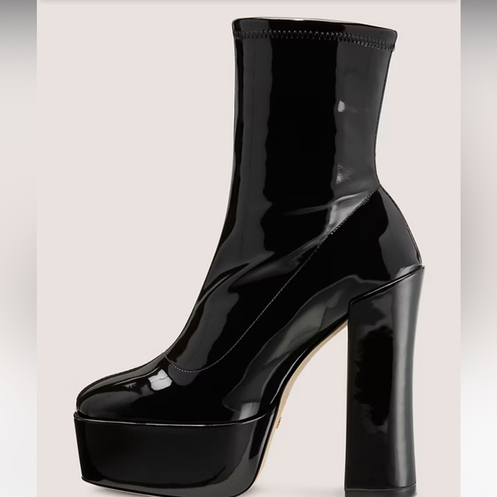 New Stuart Weitzman Skyhigh 145 platform booties